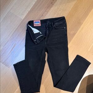 Acne Black Slim Women Jeans